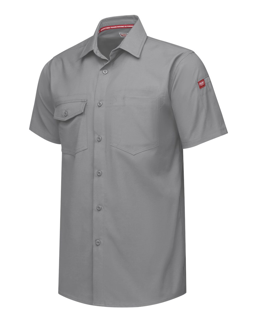 Left View of Gravel Cooling Work Shirt - Tall Sizes - TSM2T