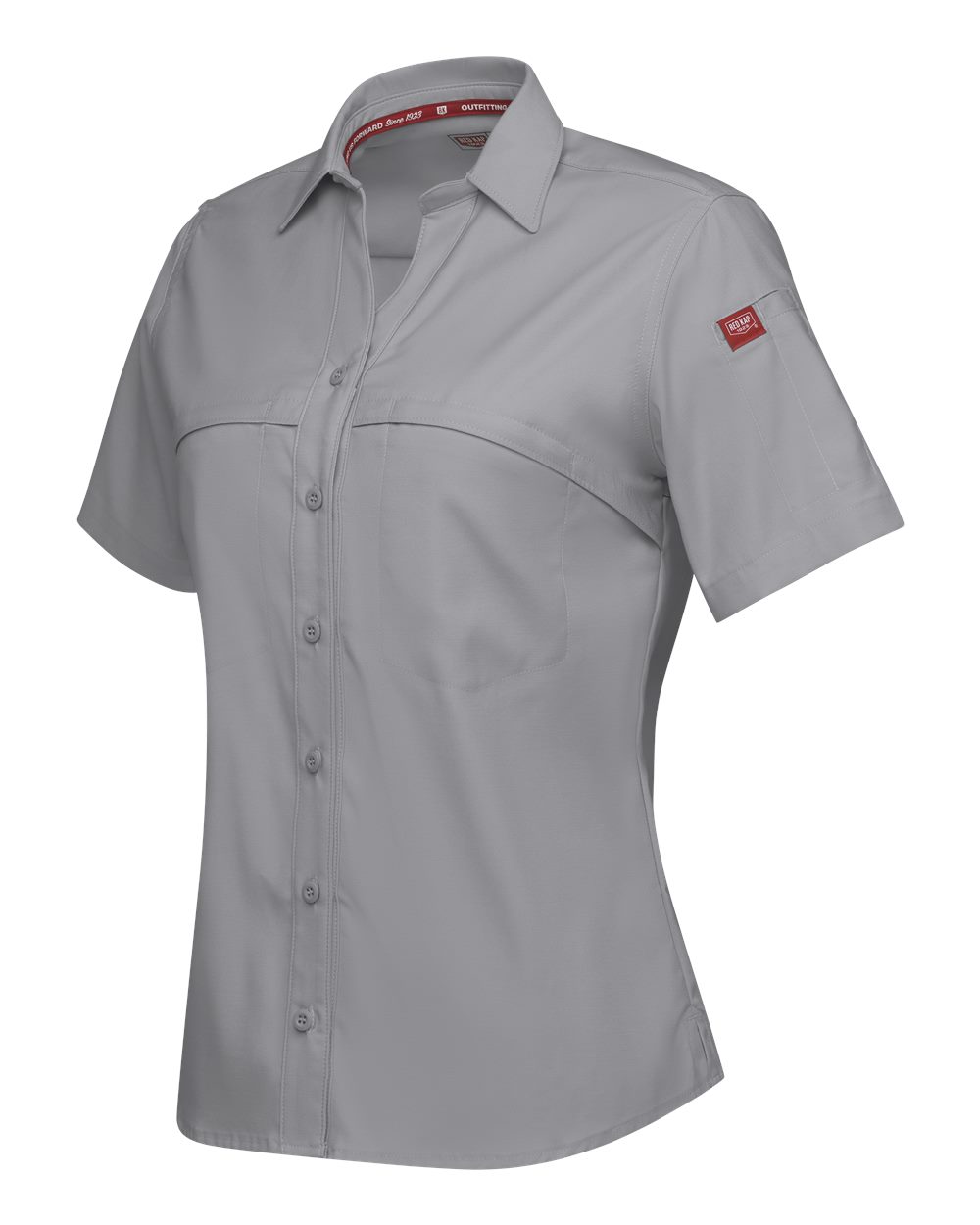 Left View of Gravel Women&#39;s Cooling Work Shirt - TSW1