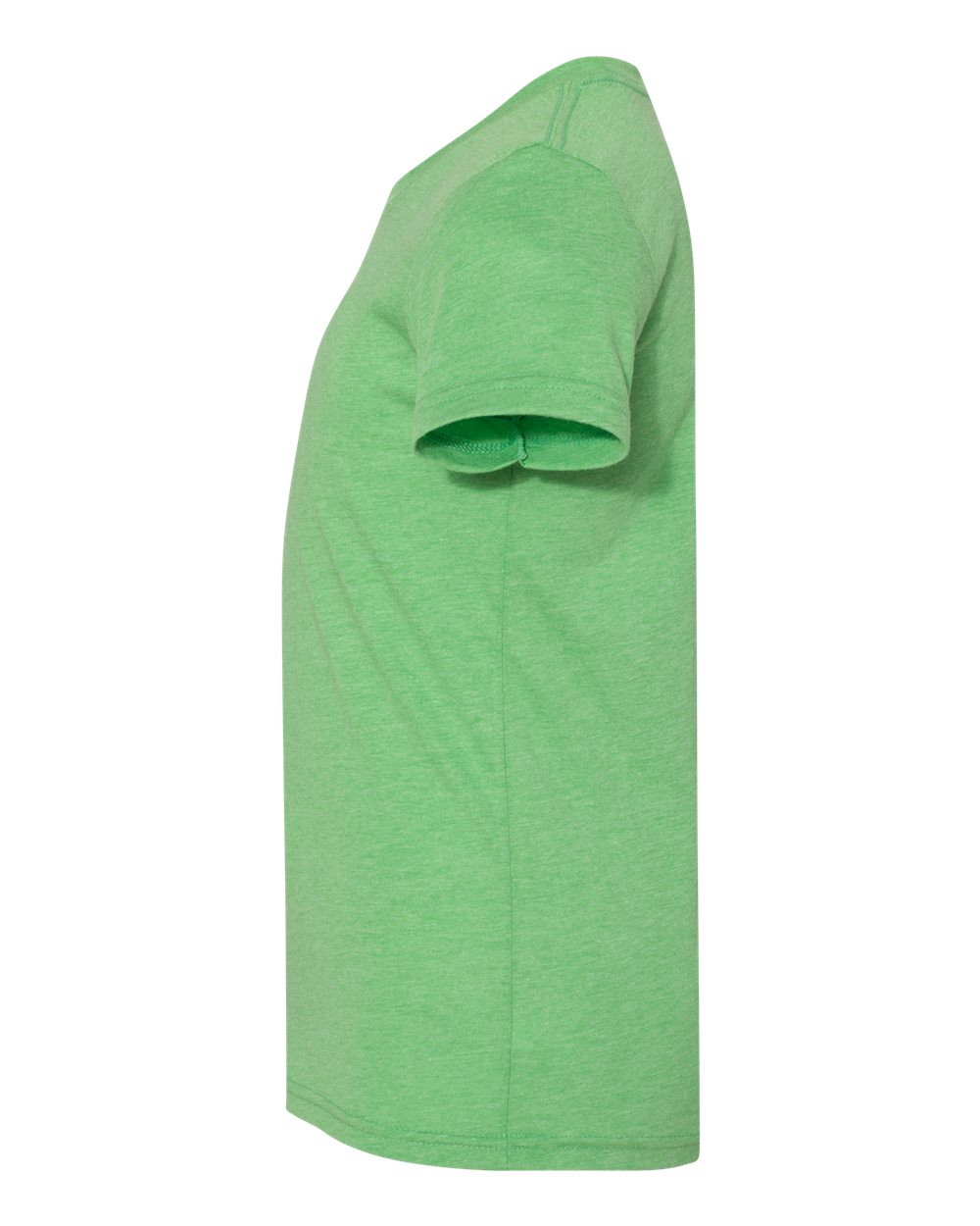 Left View of Green Triblend Youth Triblend Tee - 3413Y