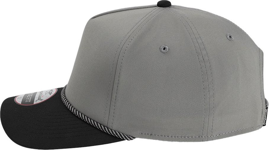 Left View of Grey/ Black/ Black/ Grey The Wrightson Cap - 5054