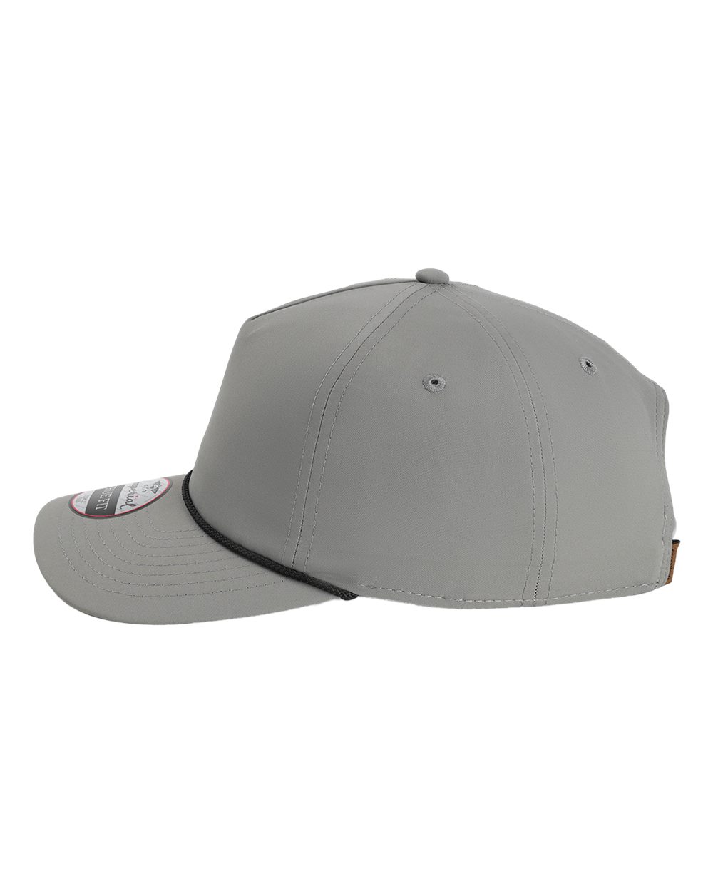 Left View of Grey/ Black The Harrison Cap - 5054U