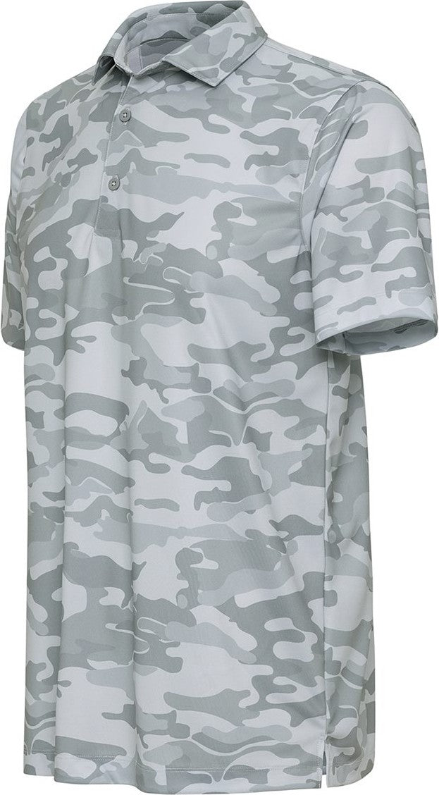 Left View of Grey Camo Newport Camo Polo - 170
