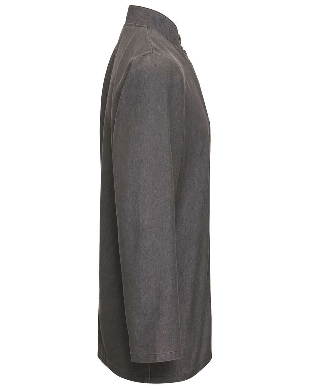 Rear View of Grey Denim Unisex Denim Chef's Jacket - RP660