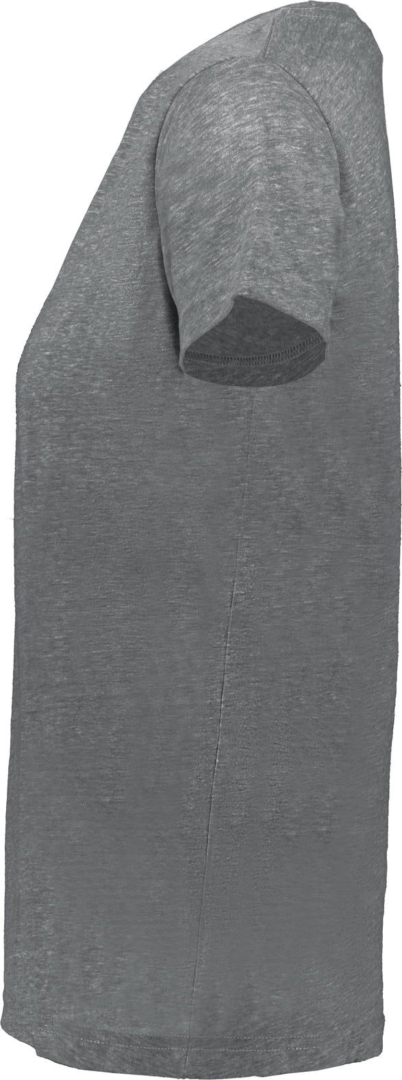 Left View of GREY HEATHER LDS ALL-DAY C/B TRI BLND TEE