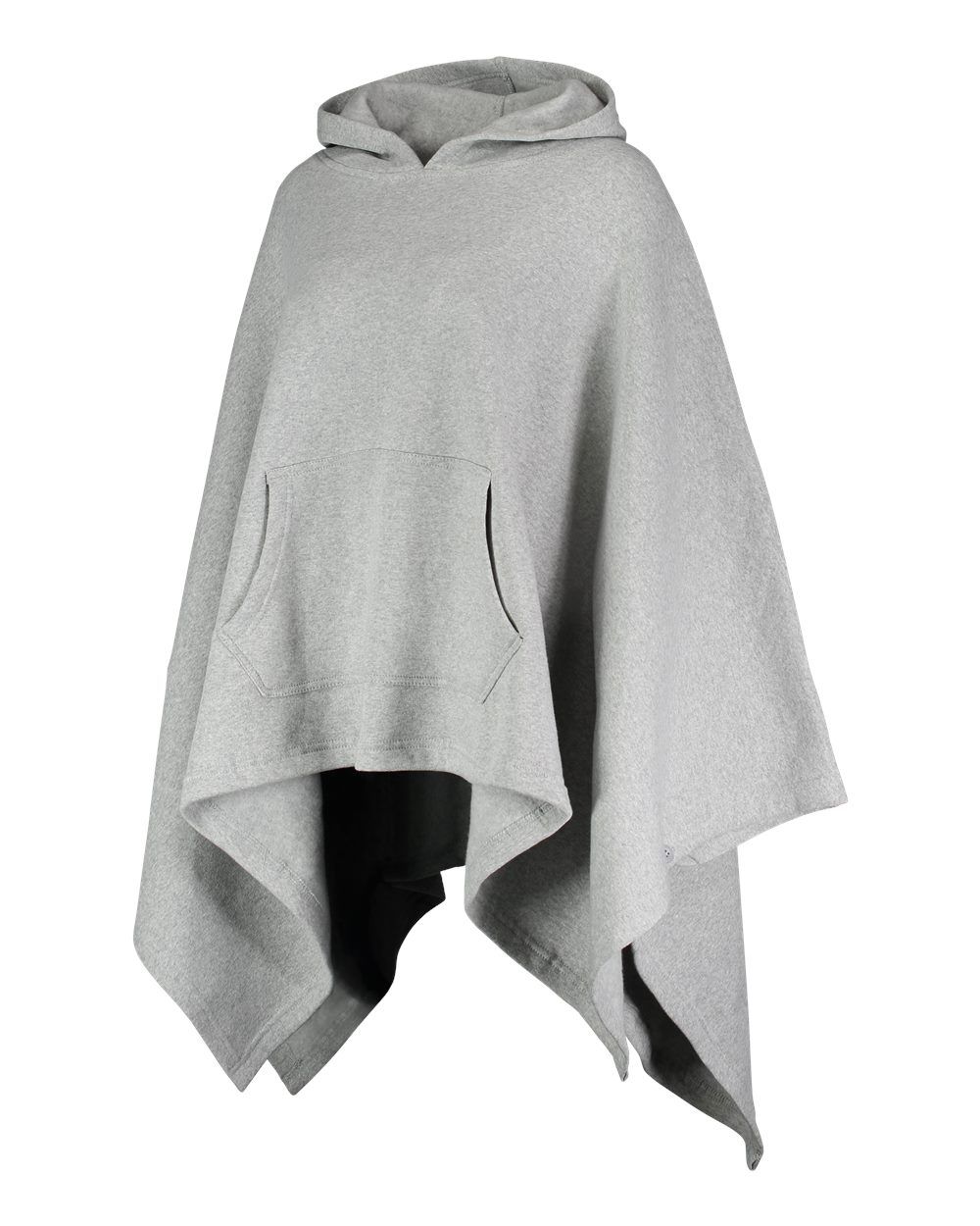 Left View of Grey Heather Women&#39;s Amanda Poncho - W17125