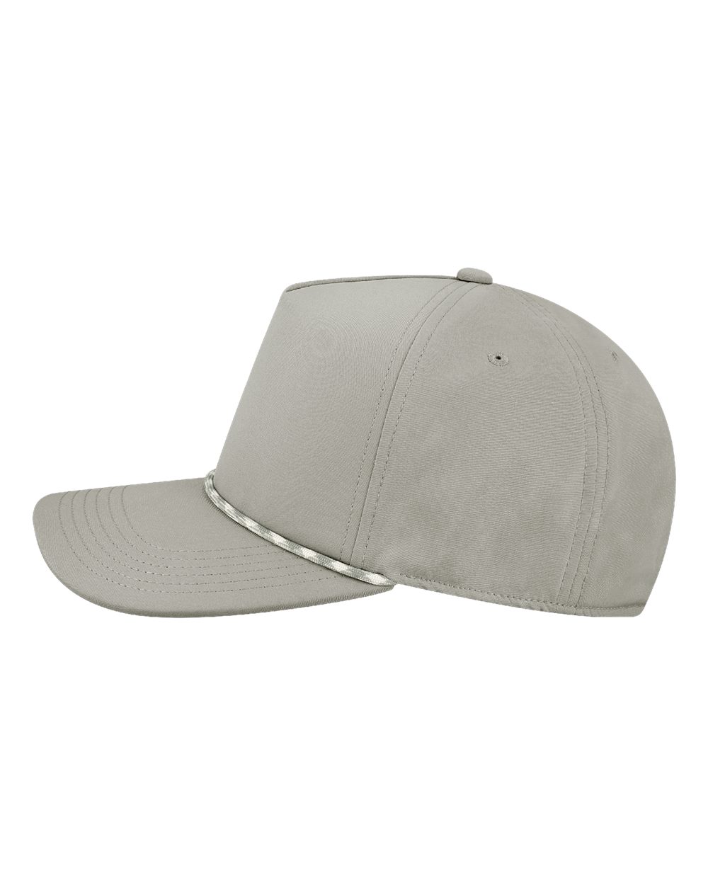 Left View of Grey The Caddy Adjustable Cap - CADDY plain