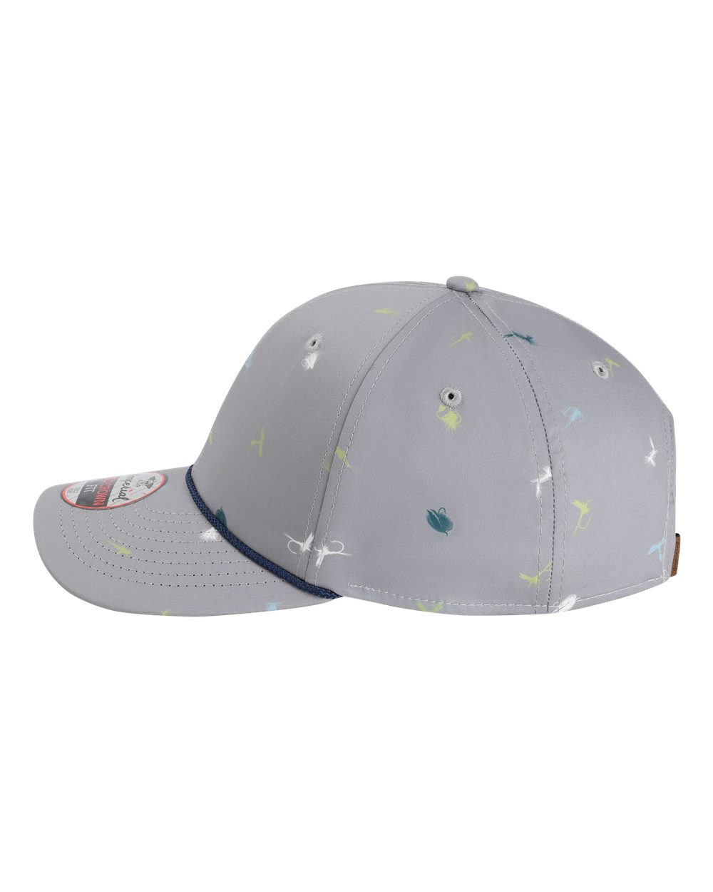 Left View of Grey The Outtasite Cap - 5058