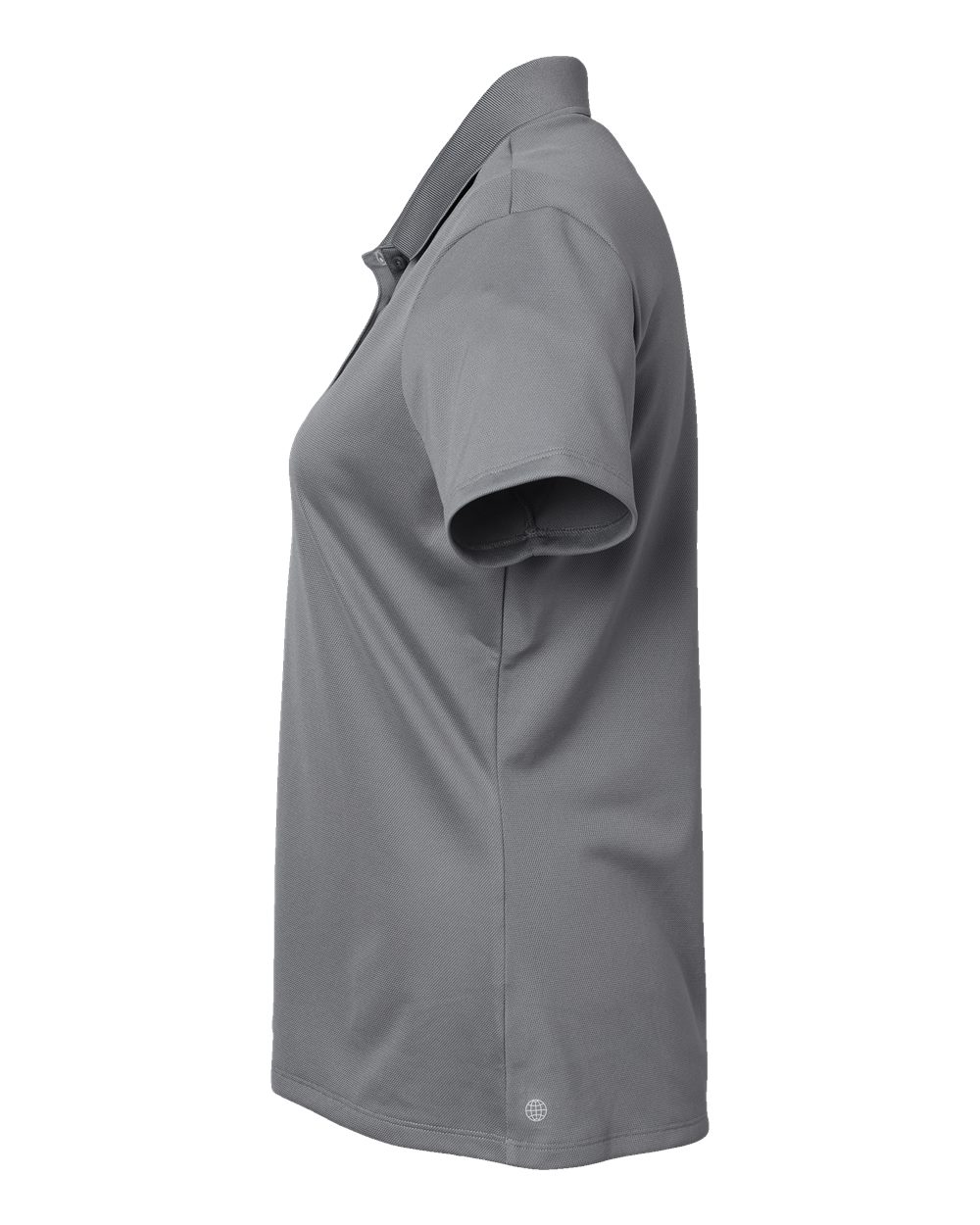 Left View of Grey Three Women&#39;s Basic Sport Polo - A431