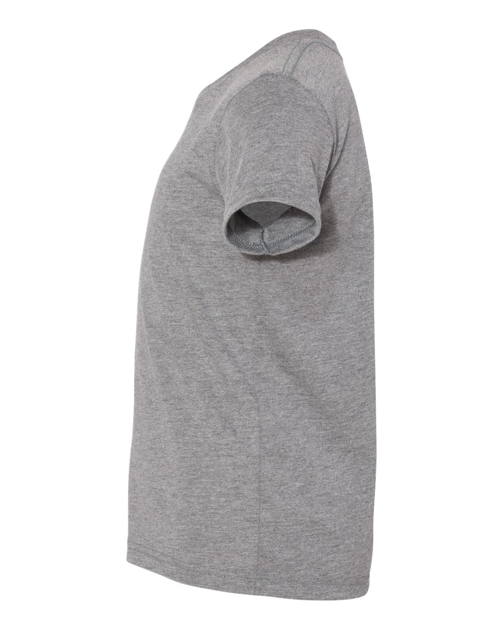 Left View of Grey Triblend Youth Triblend Tee - 3413Y