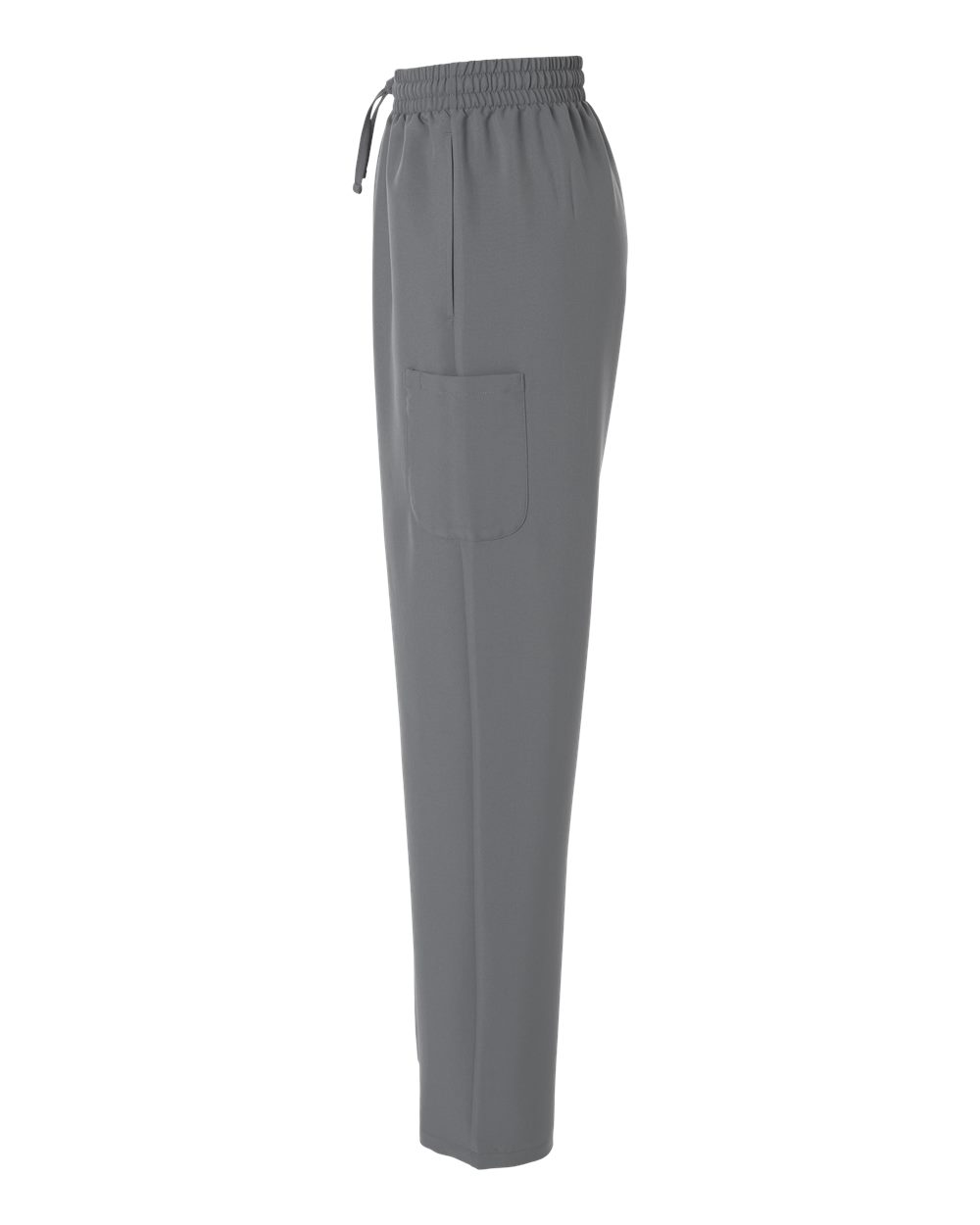 Left View of Grey Women's Scrub Open Leg Pants - HSB003 plain