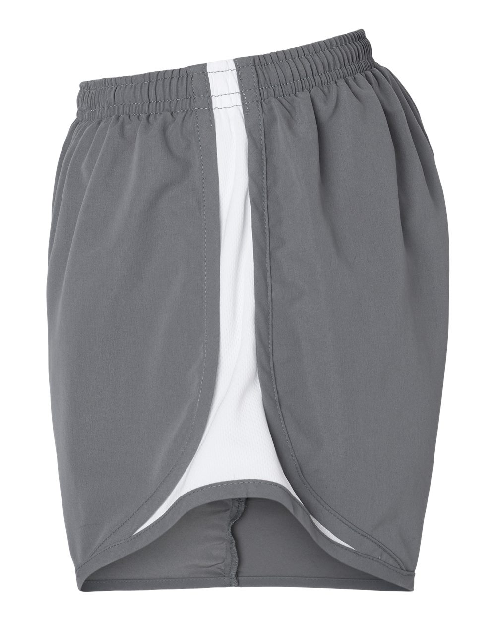 Left View of Grey Women&#39;s Sport Shorts - BW6102