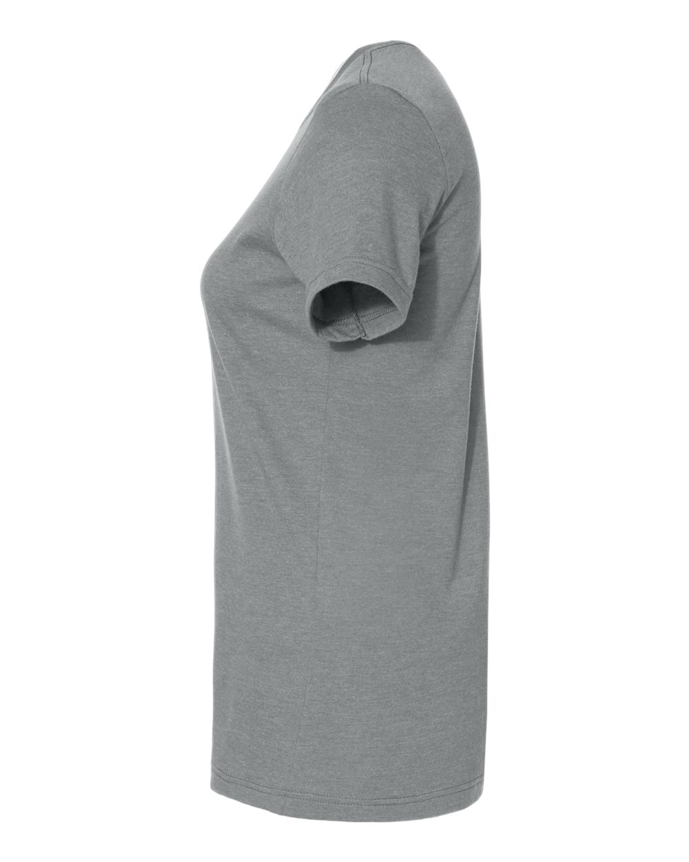 Left View of Gunmetal Softstyle® Women&#39;s CVC T-Shirt - 64001LCVC