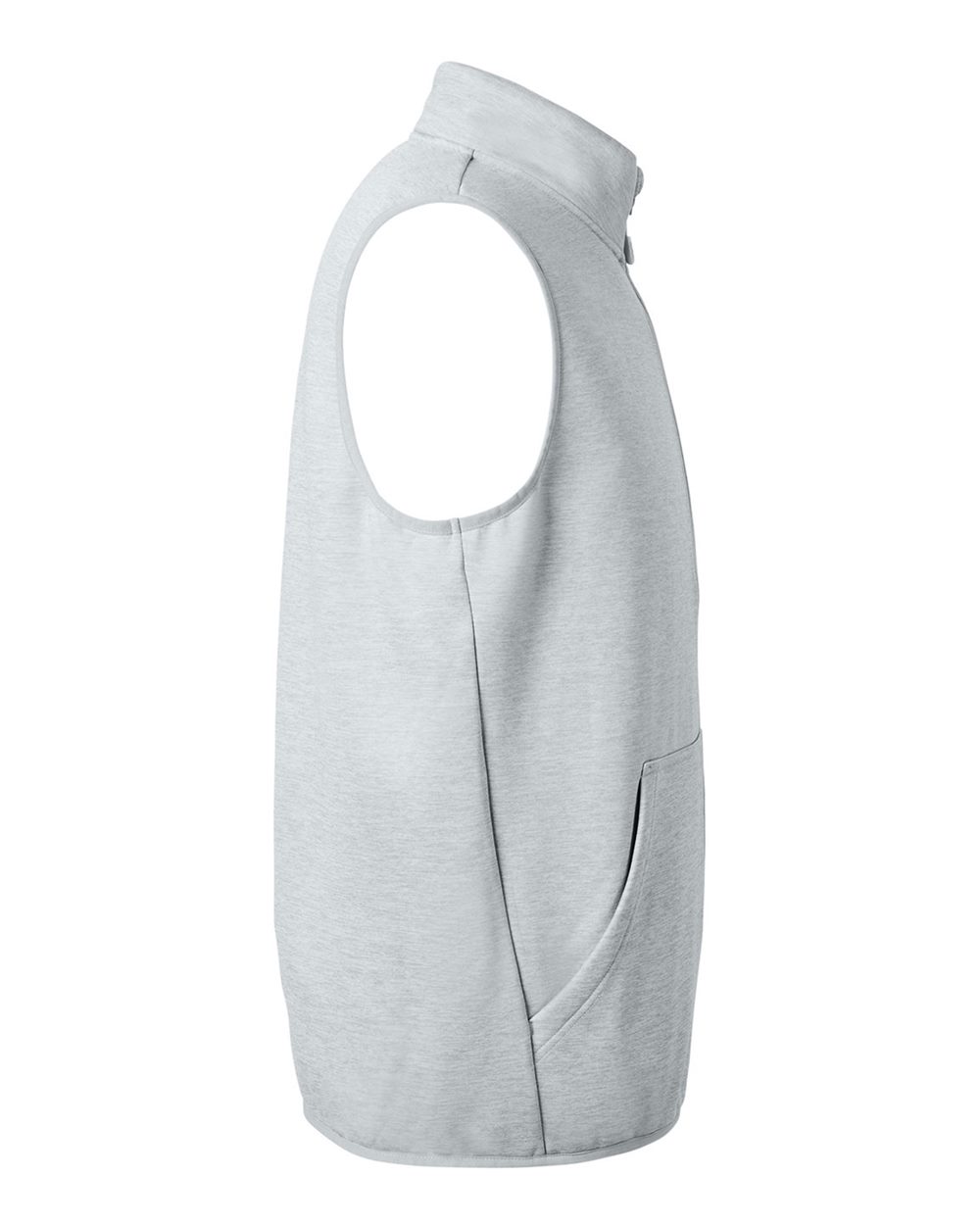Left View of Harbor Mist Heather Cold Front Vest - H130099