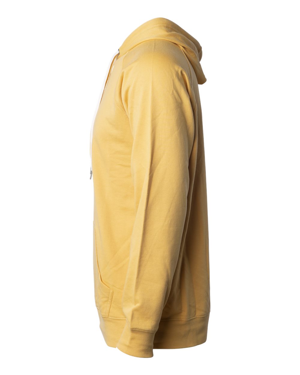 Left View of Harvest Gold Icon Lightweight Loopback Terry Hooded Sweatshirt - SS1000