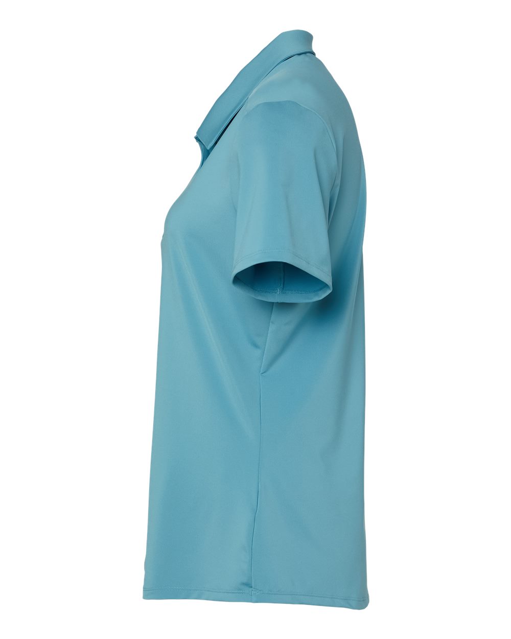 Left View of Hazy Blue Women&#39;s Ultimate Solid Polo - A515