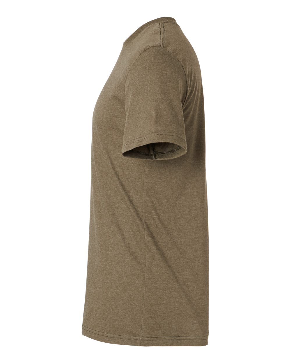 Left View of Heather Army CVC Tee - 2001CVC