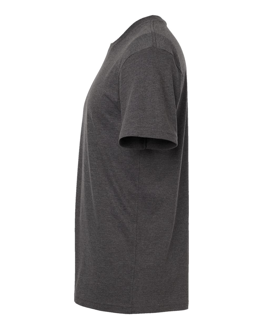 Left View of Heather Asphalt CVC Tee - 2001CVC