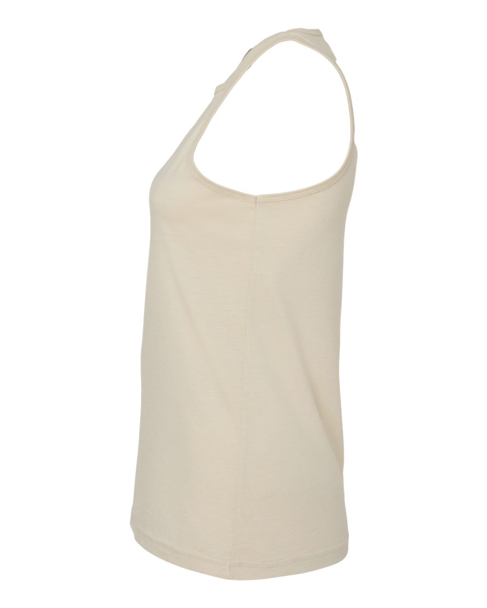 Left View of Heather Bone Women's CVC Tank - 101CVC
