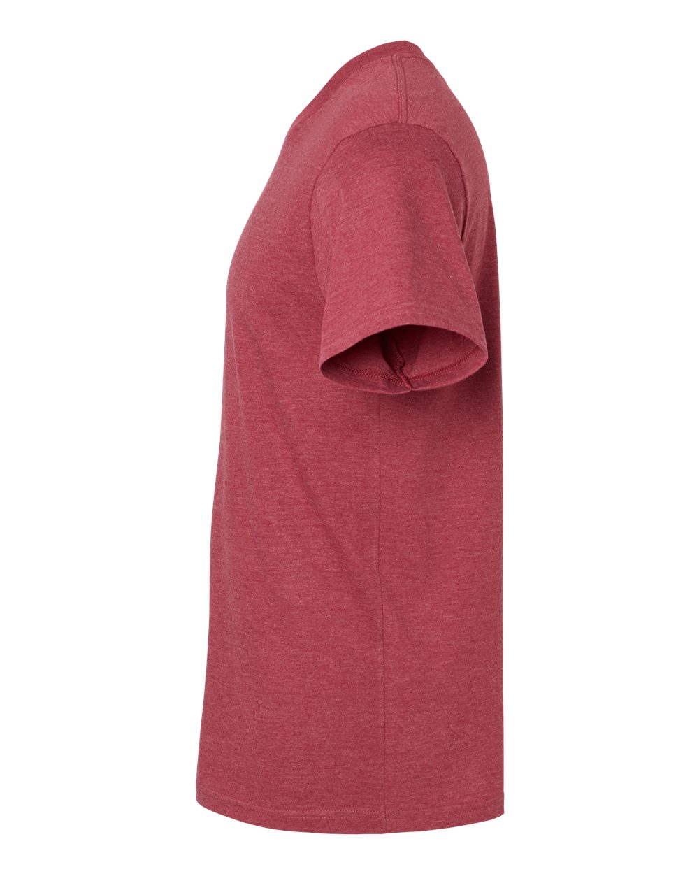 Left View of Heather Cardinal CVC Tee - 2001CVC