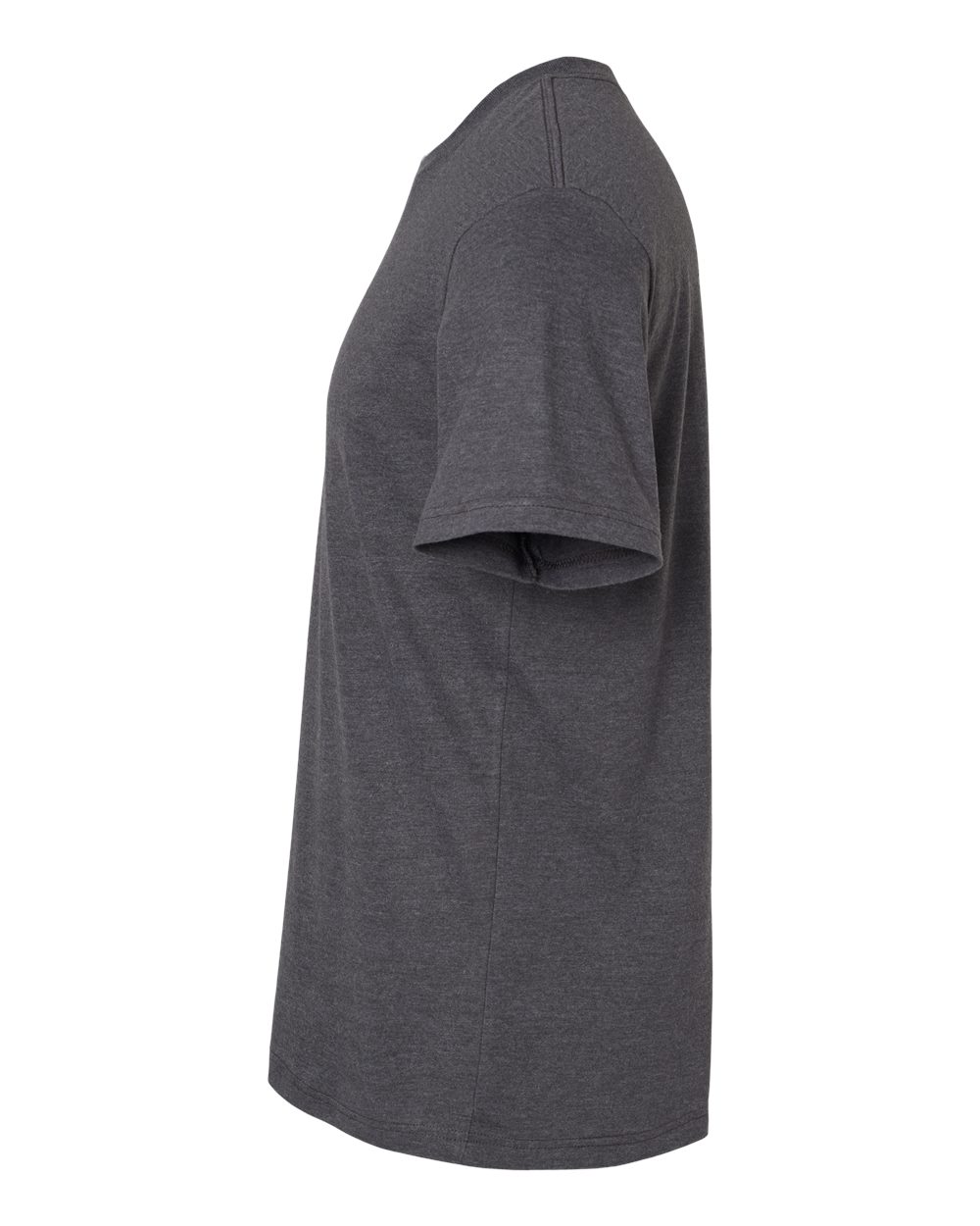 Left View of Heather Charcoal CVC Tee - 2001CVC