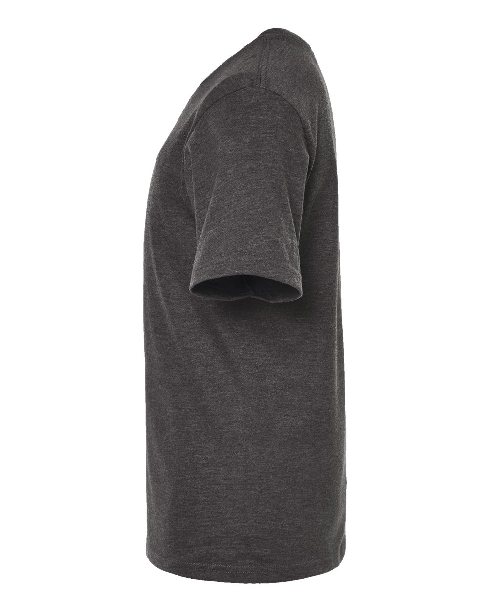 Left View of Heather Charcoal Youth Heavyweight Jersey T-Shirt - 295