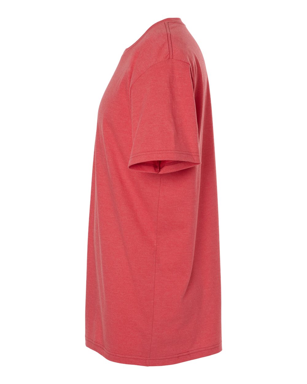 Left View of Heather Coral CVC Tee - 2001CVC