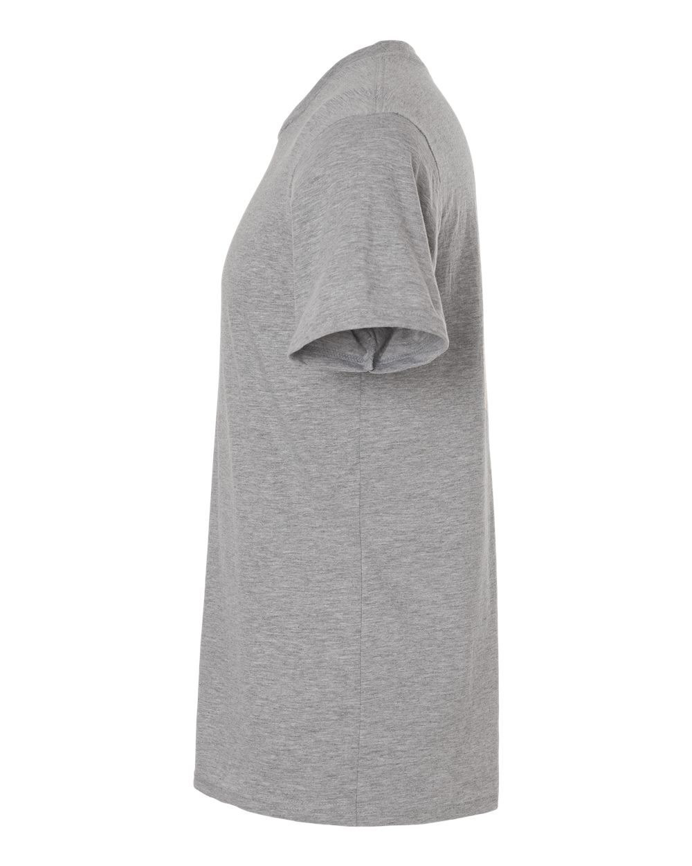 Left View of Heather Grey CVC Tee - 2001CVC