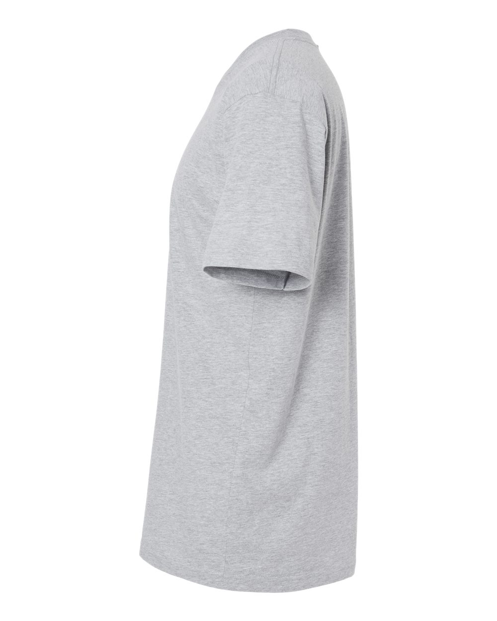 Left View of Heather Grey Fine Jersey Tee - 2001