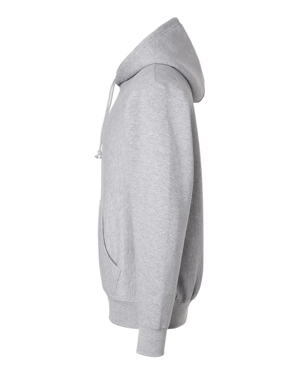 Left View of Heather Grey Unisex Pro Weave® Hooded Sweatshirt - 488 plain