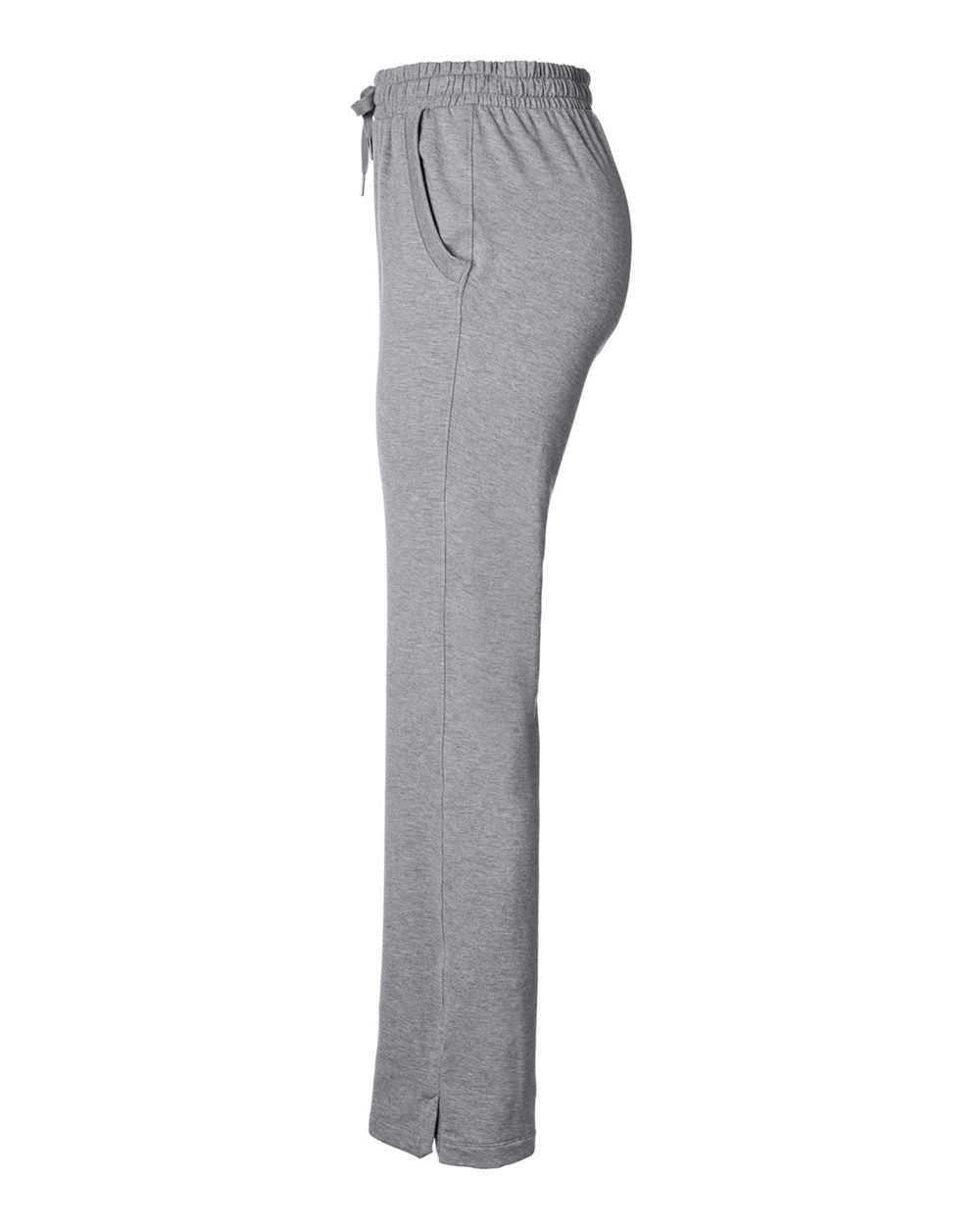 Rear View of Heather Grey Women's Studio Pants - TW915