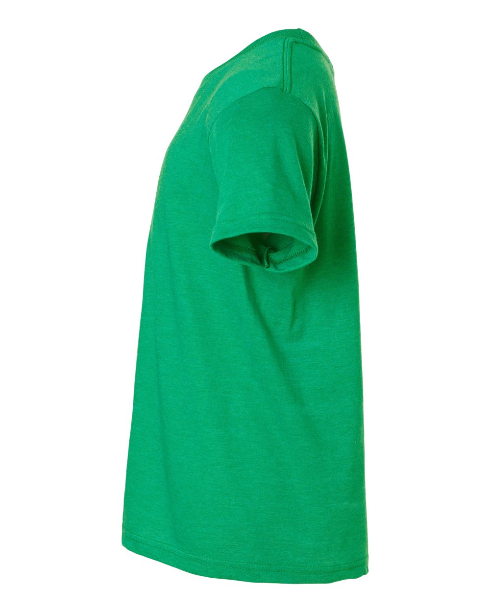 Left View of Heather Kelly Youth Fine Jersey T-Shirt - 235