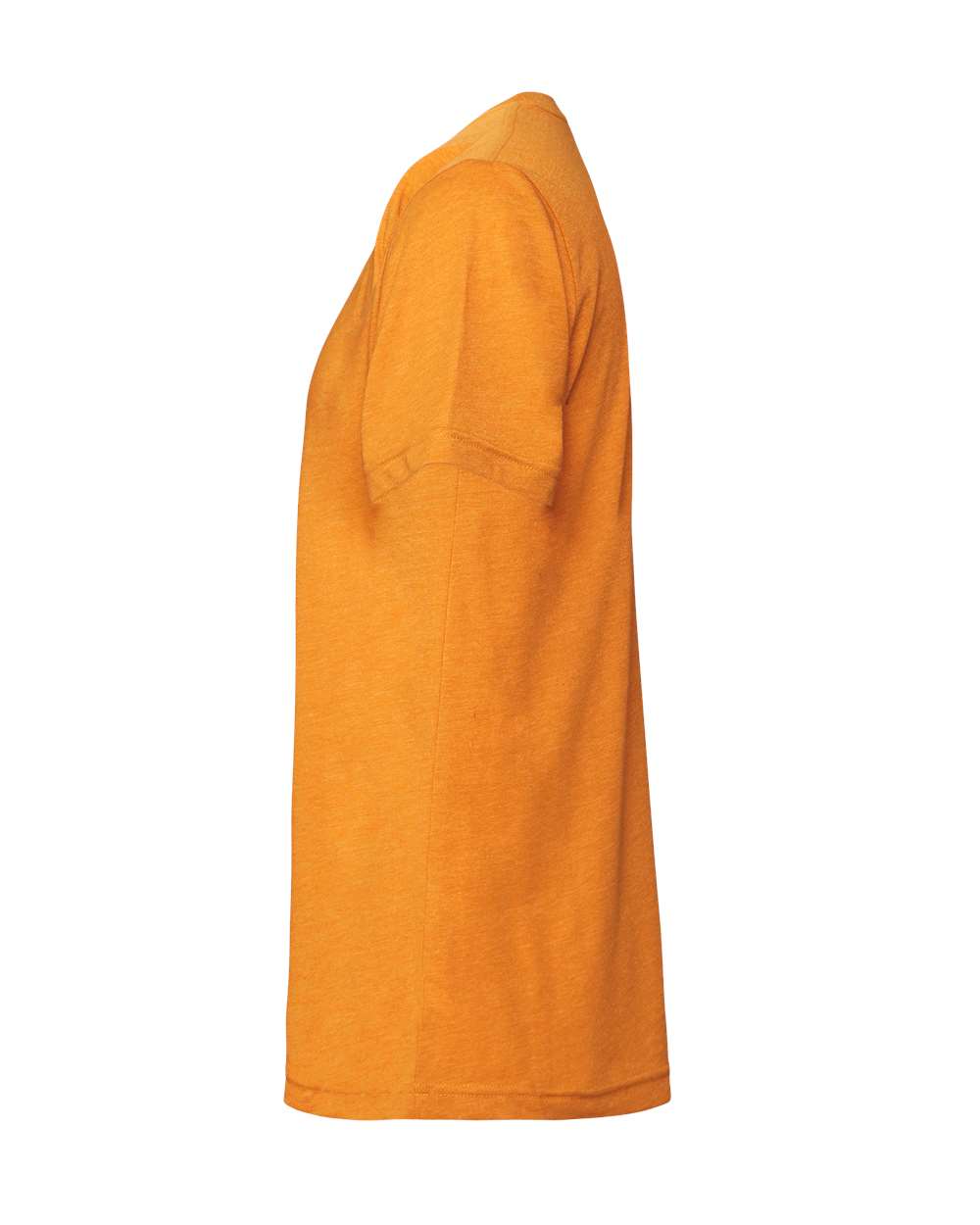 Left View of Heather Marmalade CVC Jersey Tee - 3001CVC