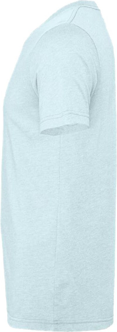 Left View of Heather Prism Ice Blue CVC Jersey Tee - 3001CVC