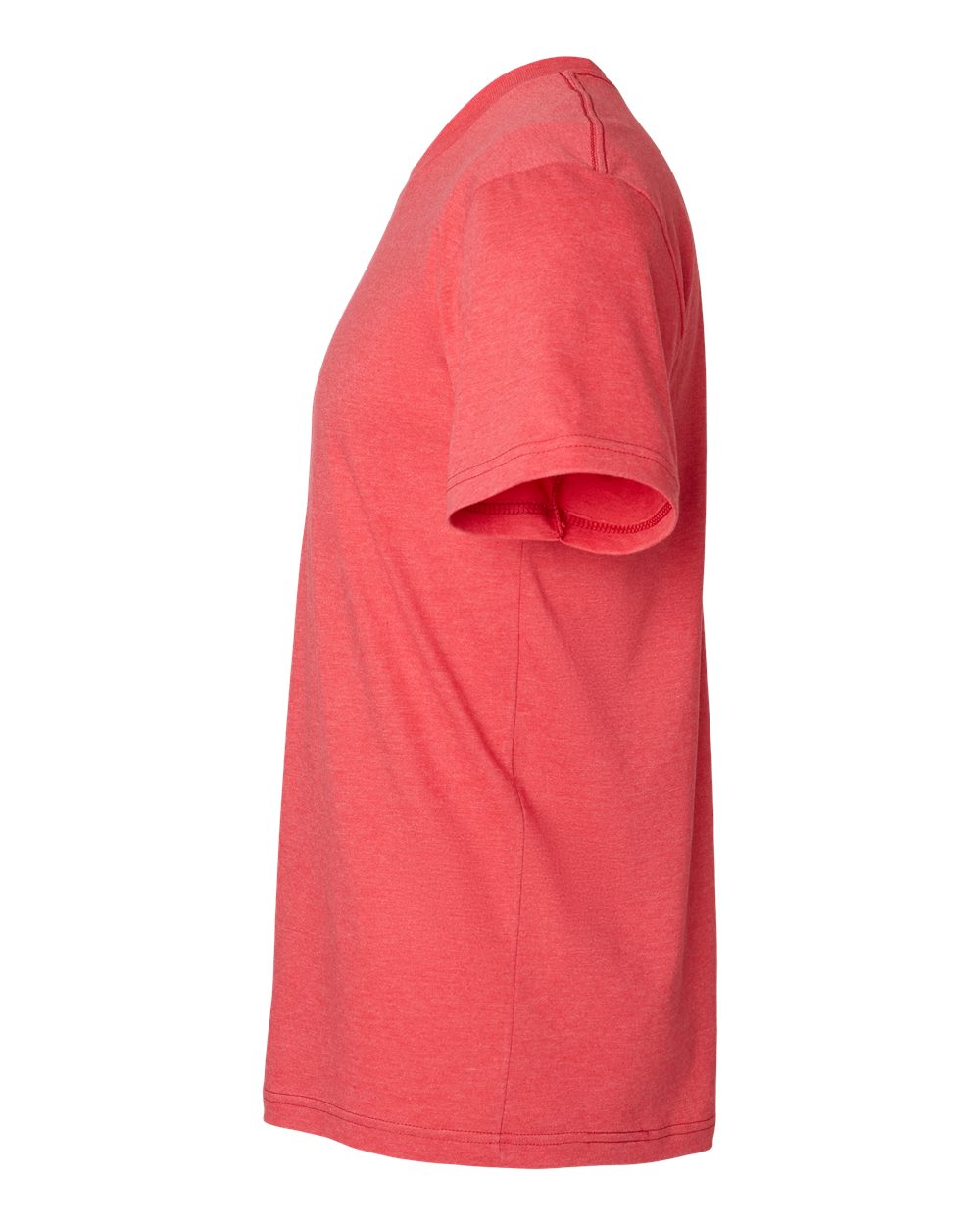 Left View of Heather Red CVC Tee - 2001CVC