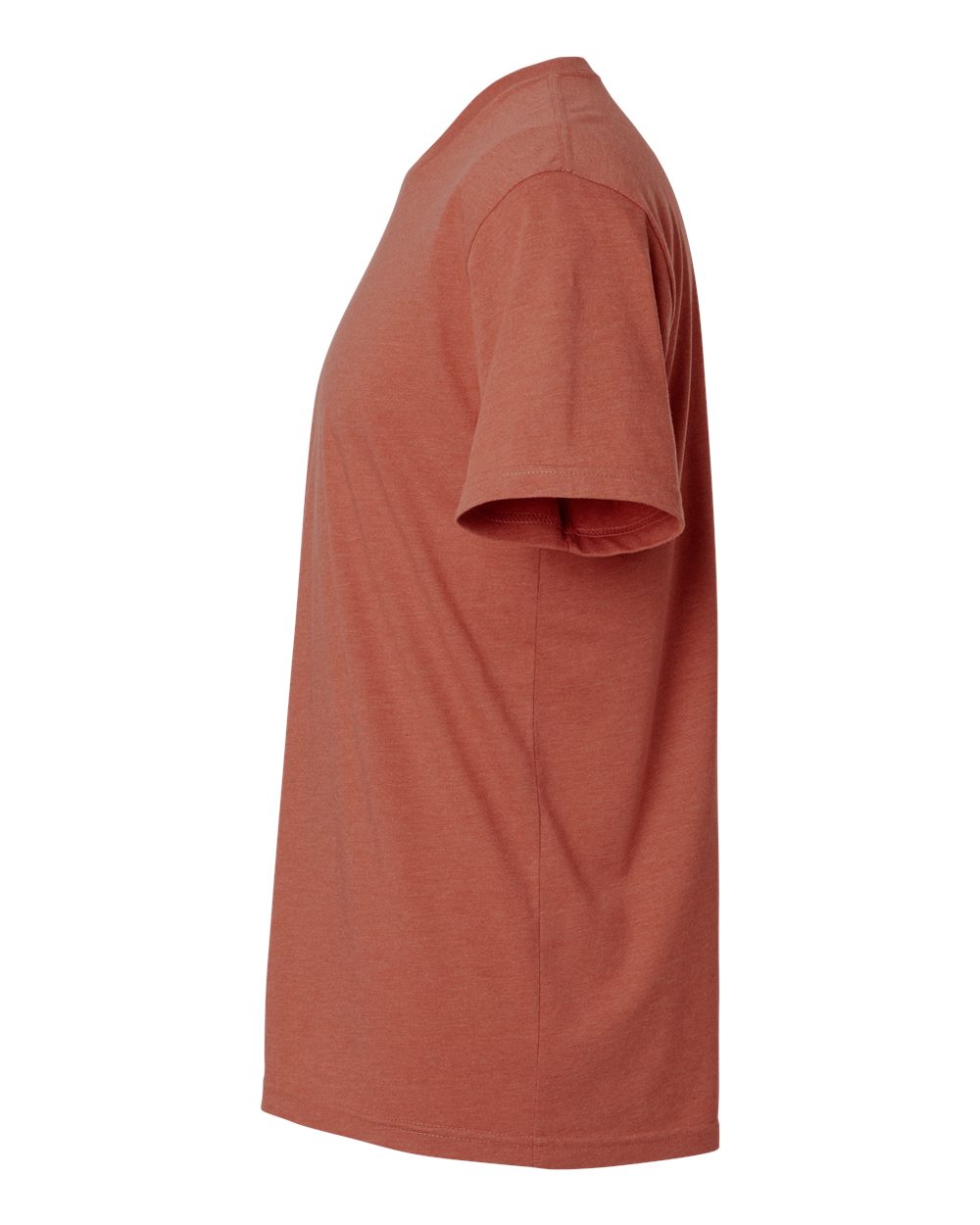 Left View of Heather Redwood CVC T-Shirt - 6210