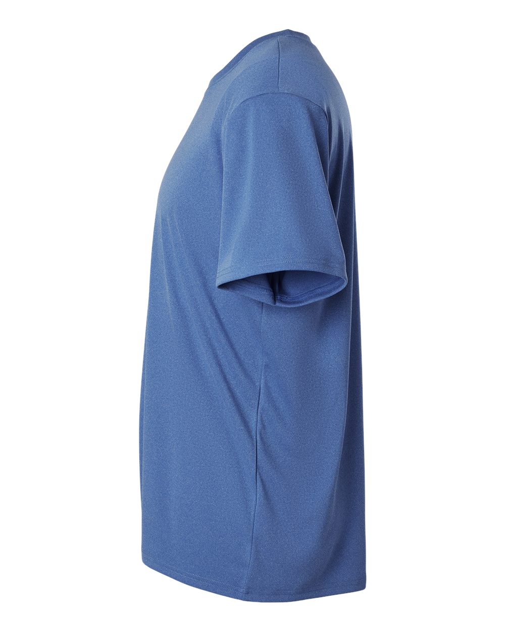 Left View of Heather Royal Pro-Lock Performance T-Shirt - 48000