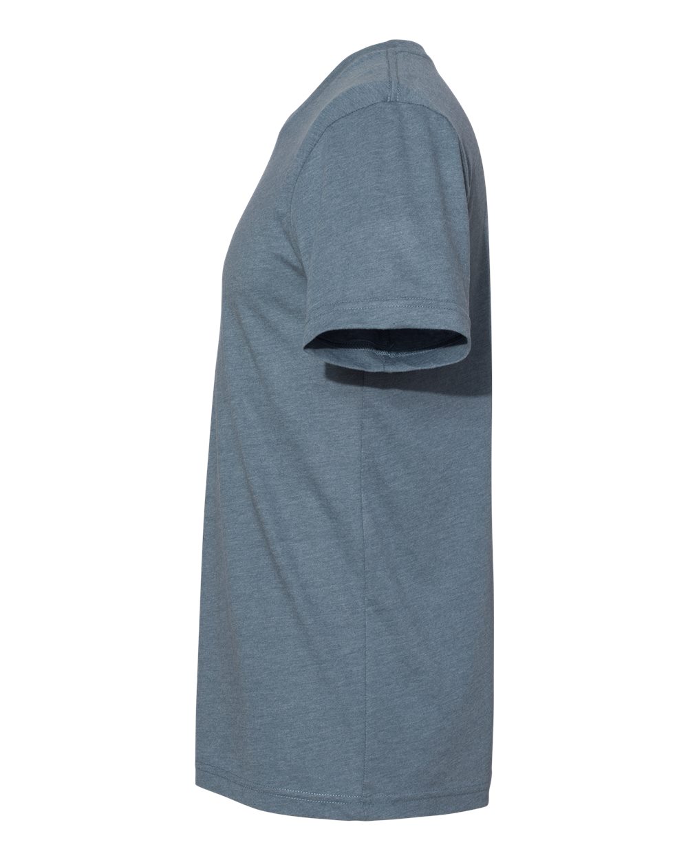 Left View of Heather Slate Sueded Tee - 3301