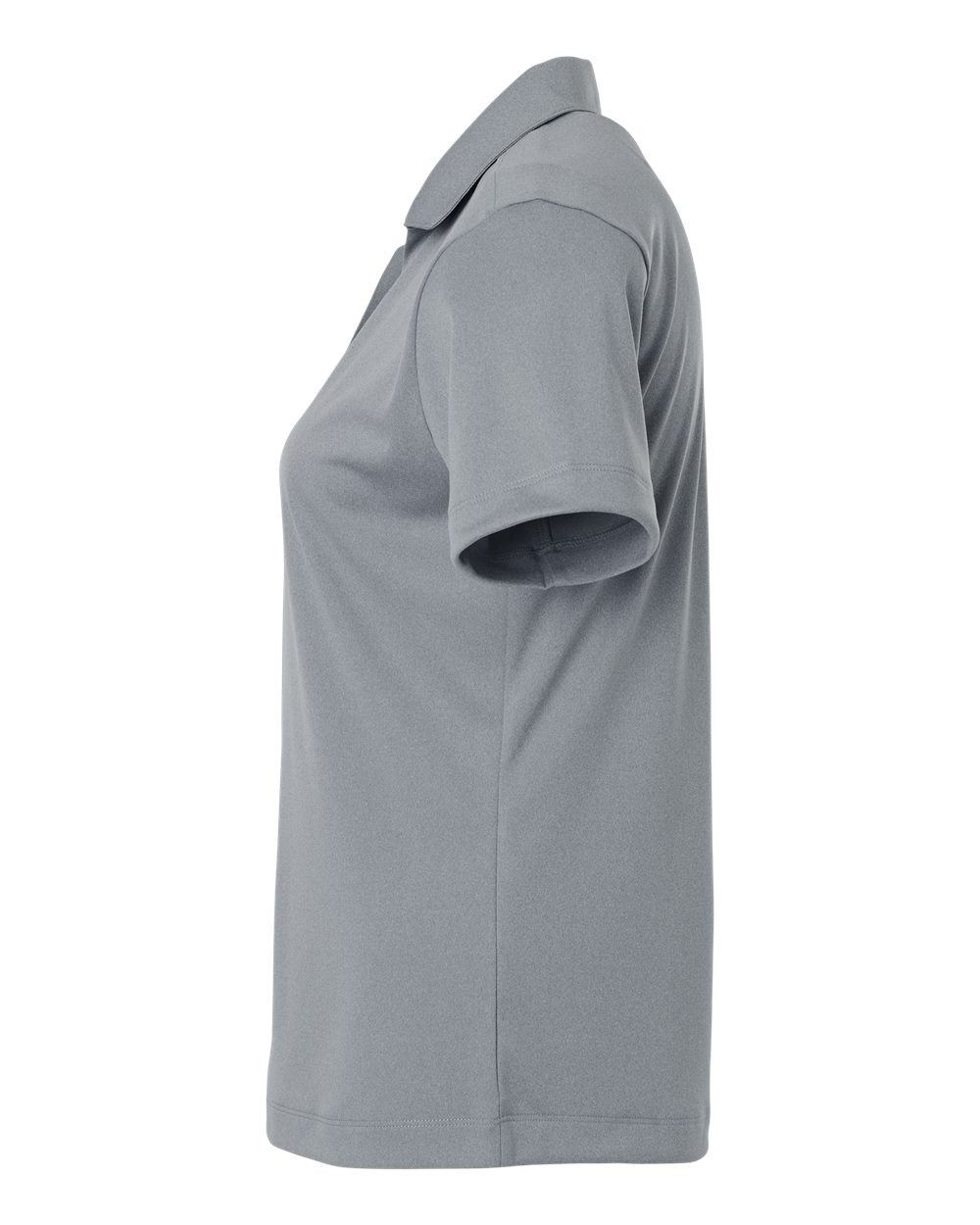 Left View of Heather Steel Pro-Lock Women&#39;s Performance Polo - 41800L