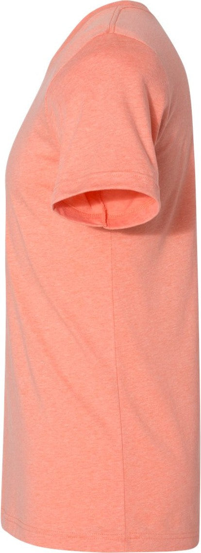 Left View of Heather Sunset CVC Jersey Tee - 3001CVC