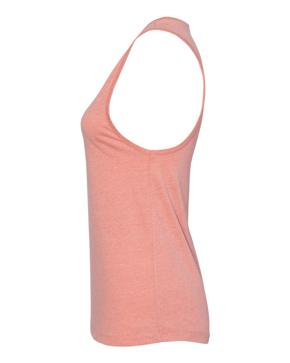 Left View of Heather Sunset Women&#39;s Jersey Muscle Tank - 6003