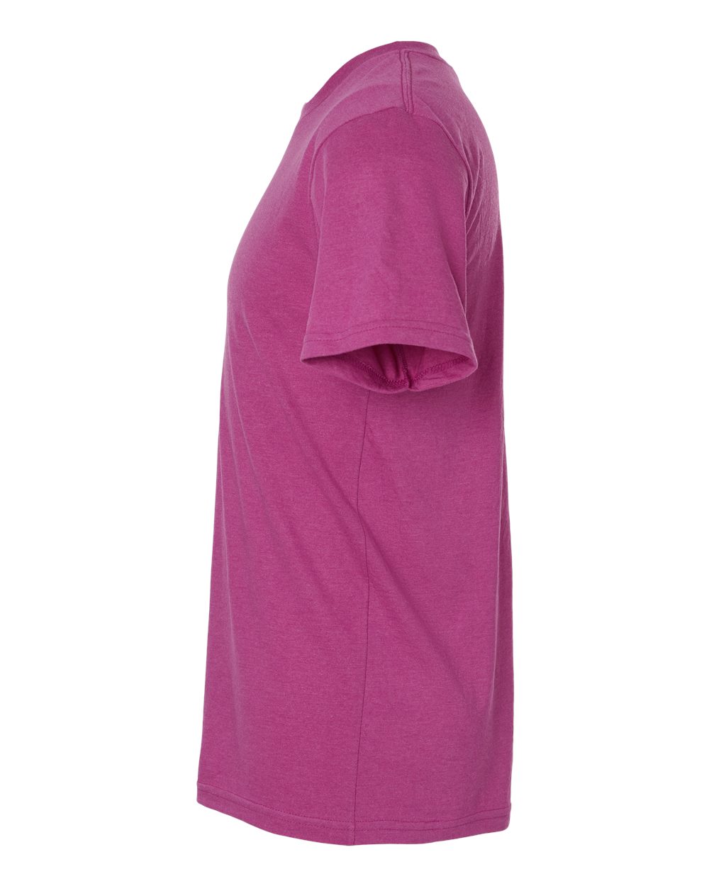 Left View of Heather Super Pink CVC Tee - 2001CVC