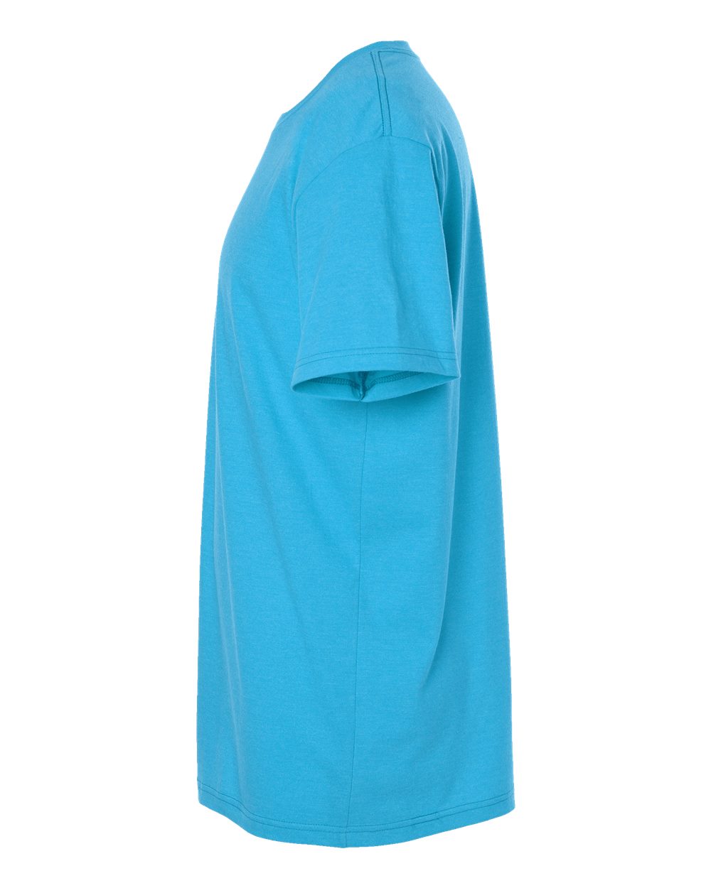 Left View of Heather Teal CVC Tee - 2001CVC