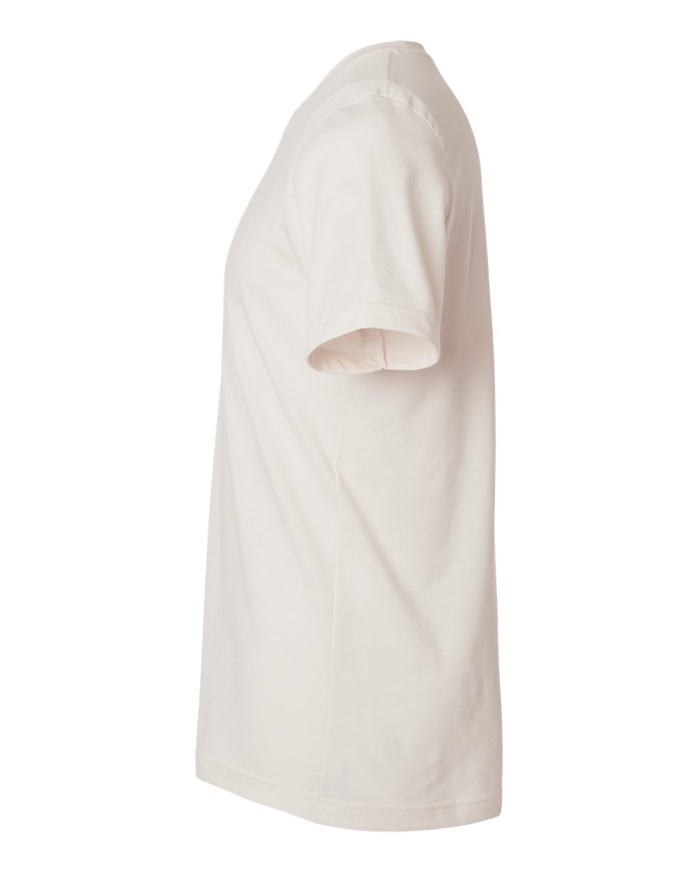 Left View of Heather Vintage Natural Combed CVC T-Shirt - 602CVC