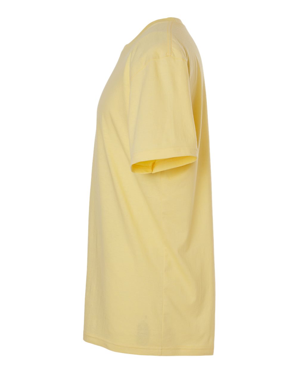 Left View of Heather Yellow CVC Tee - 2001CVC