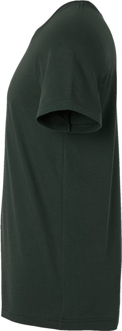 Left View of Hunter Green Jersey Tee - 3001