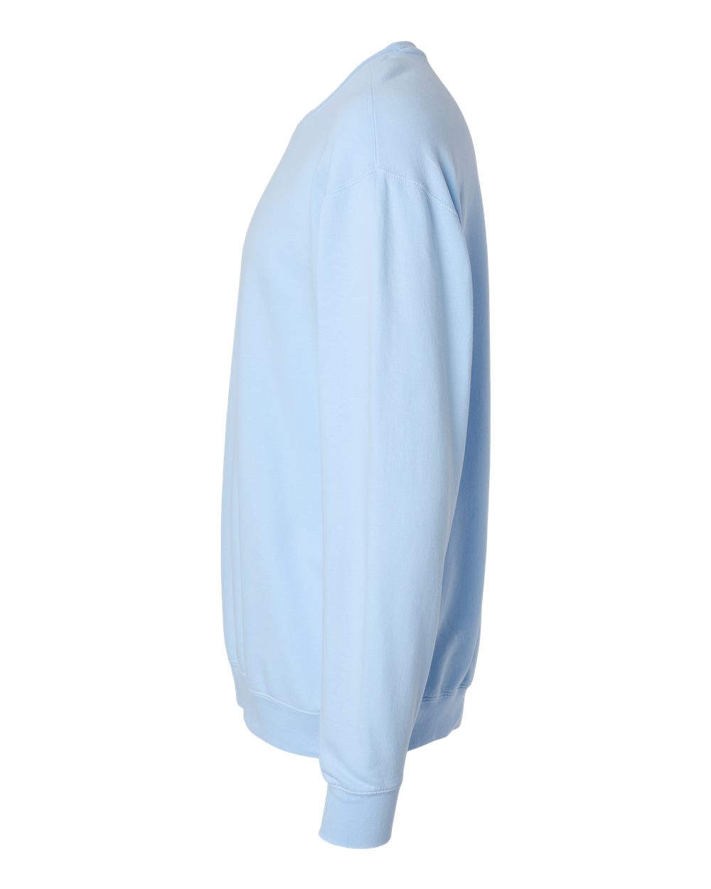 Left View of Hydrangea Garment-Dyed Lightweight Fleece Crewneck Sweatshirt - 1466