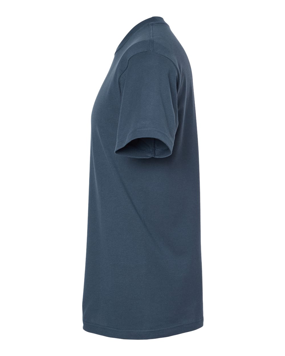 Left View of Indigo Fine Jersey T-Shirt - 202