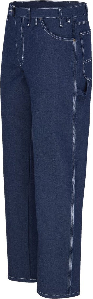 Left View of Indigo Rigid - 30I Lightweight Carpenter Jeans - 1944