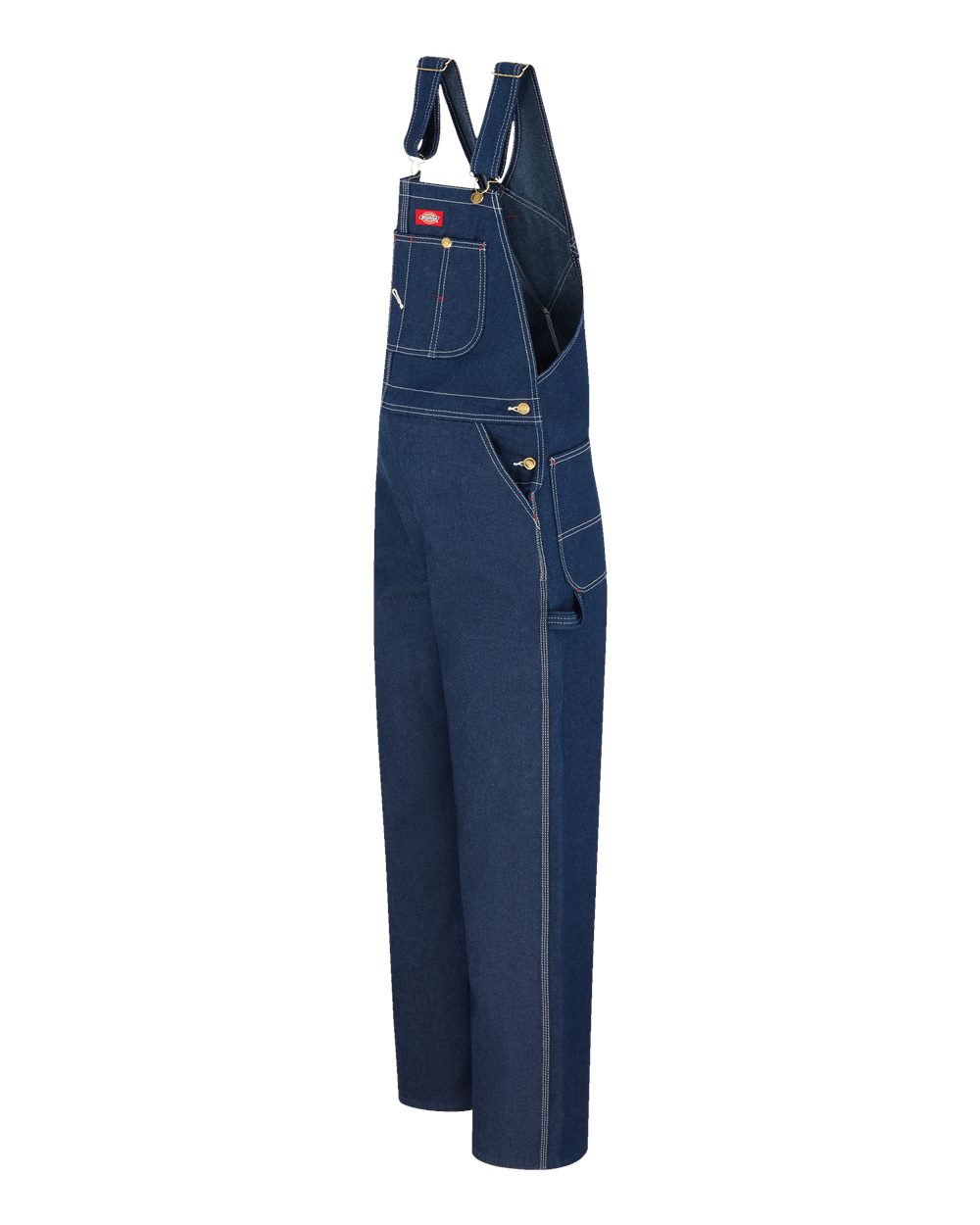Left View of Indigo Rigid - 32I Bib Overalls - Extended Sizes - 8329EXT