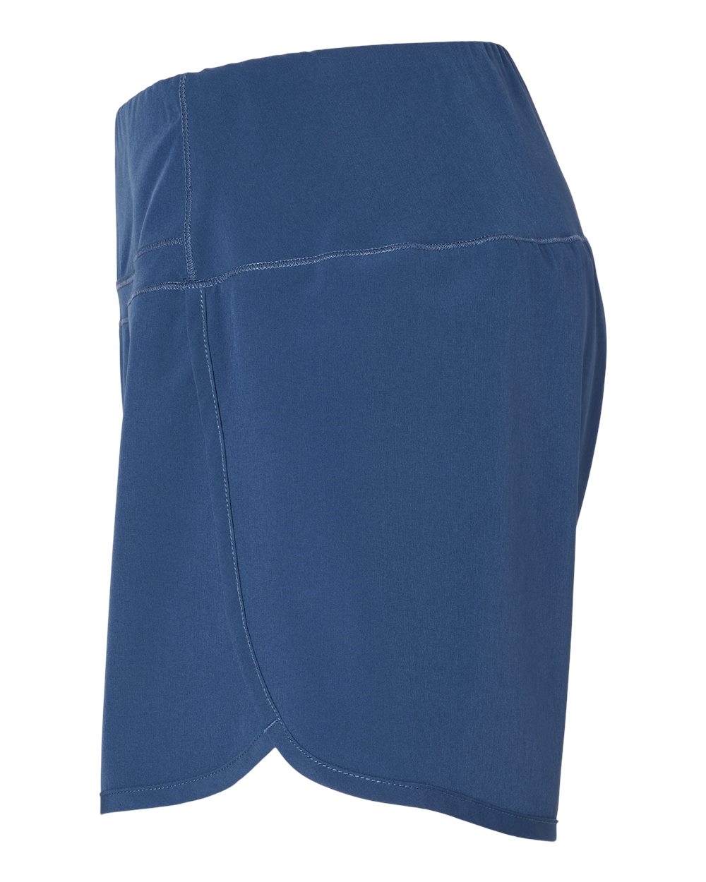 Left View of Indigo Women&#39;s Stretch Woven Lined Shorts - BW6103